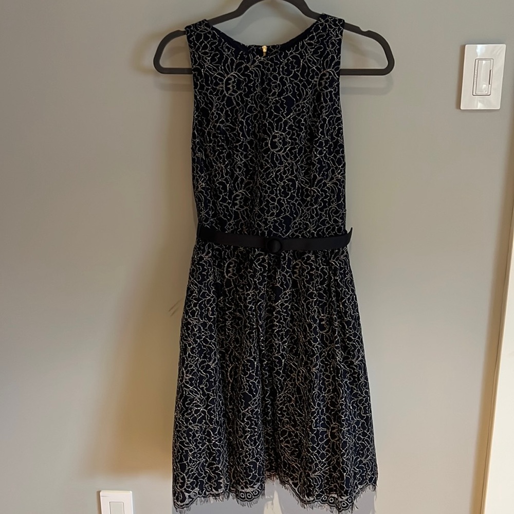 Eliza J navy cocktail dress